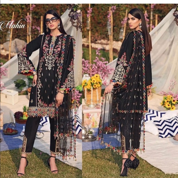 Pakistani 3 picec ladies luxury full embroidery - Picture 13 of 13